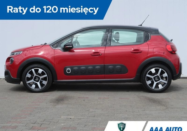 Citroen C3 cena 53000 przebieg: 70038, rok produkcji 2019 z Jasień małe 121